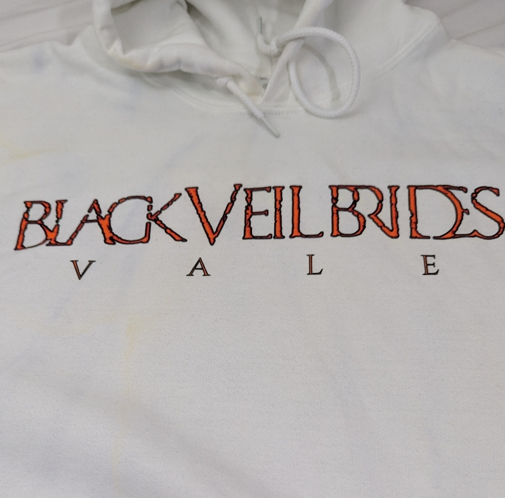 Black Veil Brides NWOT Band Merch White Hoodie XS